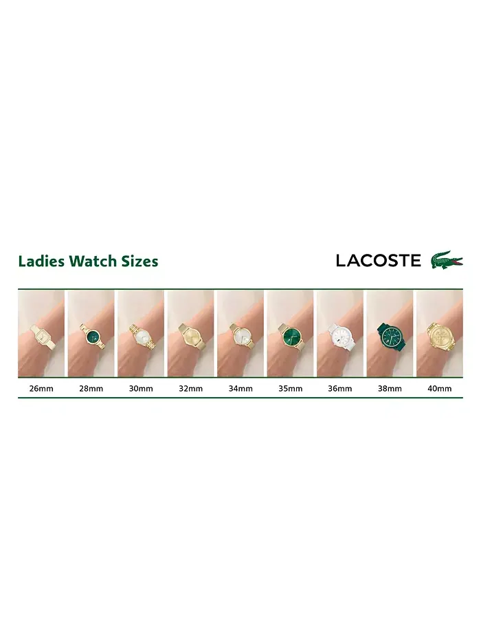 Женские часы L.12.12 с розовым силиконовым ремешком, 36 мм Lacoste — изображение 4 из 4