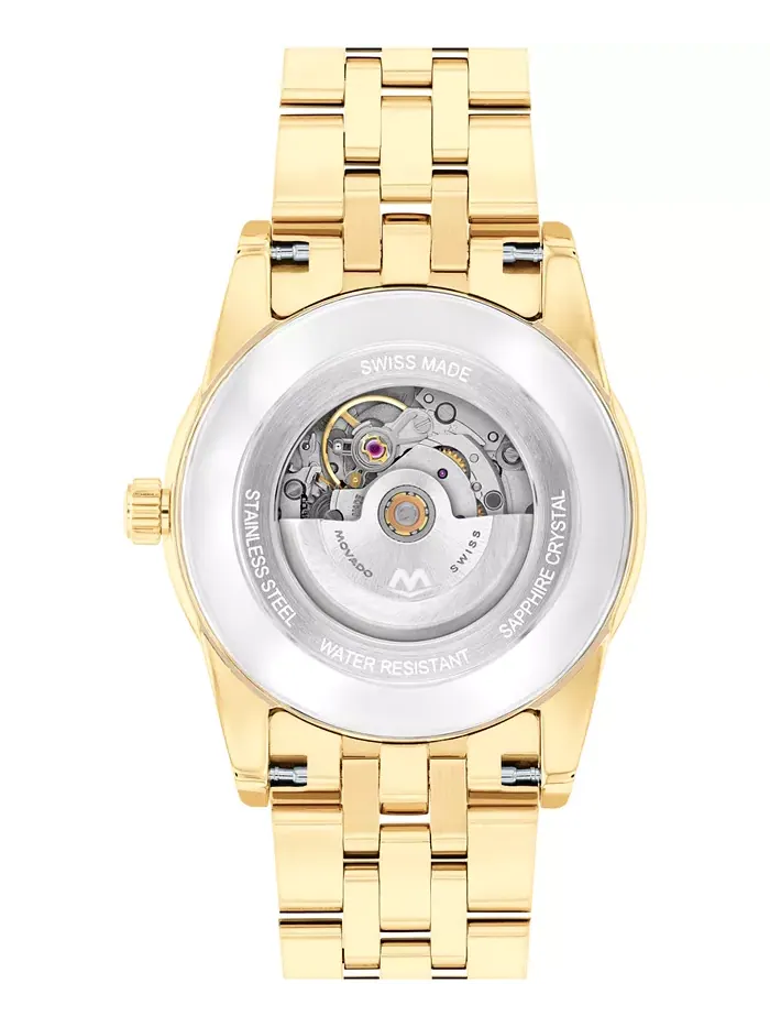 Женские часы Museum Classic Swiss Automatic с желтым PVD-покрытием, 33 мм Movado — изображение 3 из 3