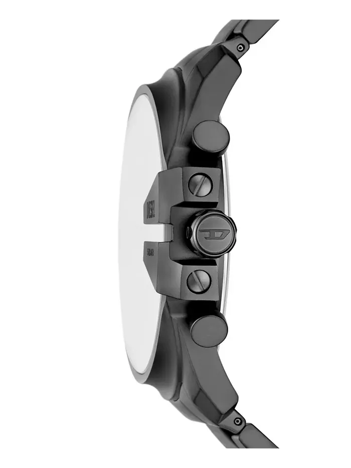 Мужские часы Mega Chief Slim Quartz Chronograph, серые, из нержавеющей стали, 48 мм Diesel — изображение 2 из 3