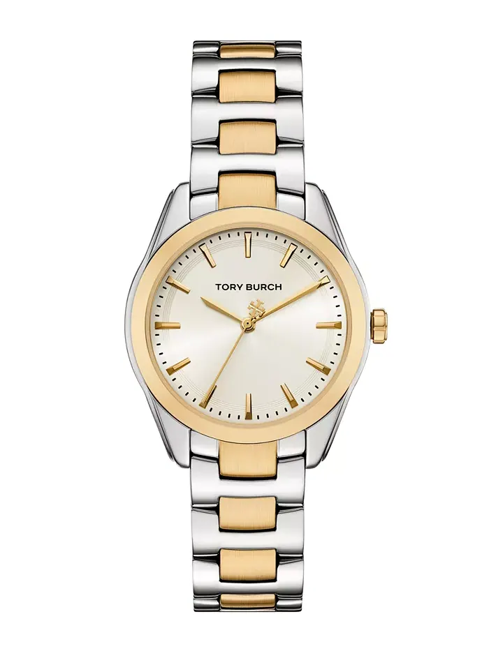 Женские часы The Miller с двухцветным браслетом из нержавеющей стали 34 мм Tory Burch