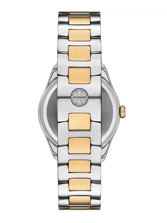 Женские часы The Miller с двухцветным браслетом из нержавеющей стали 34 мм Tory Burch — изображение 3 из 4