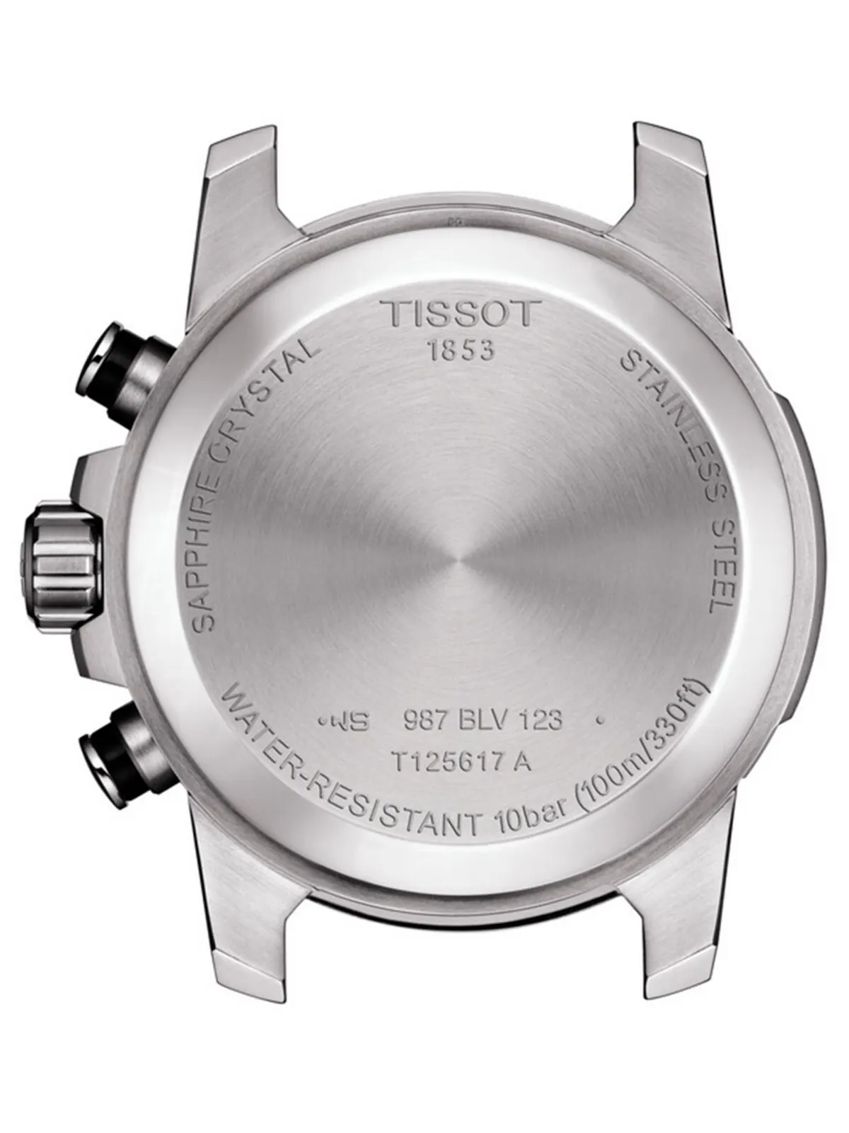 Мужские швейцарские часы T-Sport Supersport Chrono с коричневым кожаным ремешком, 46 мм Tissot — изображение 6 из 7