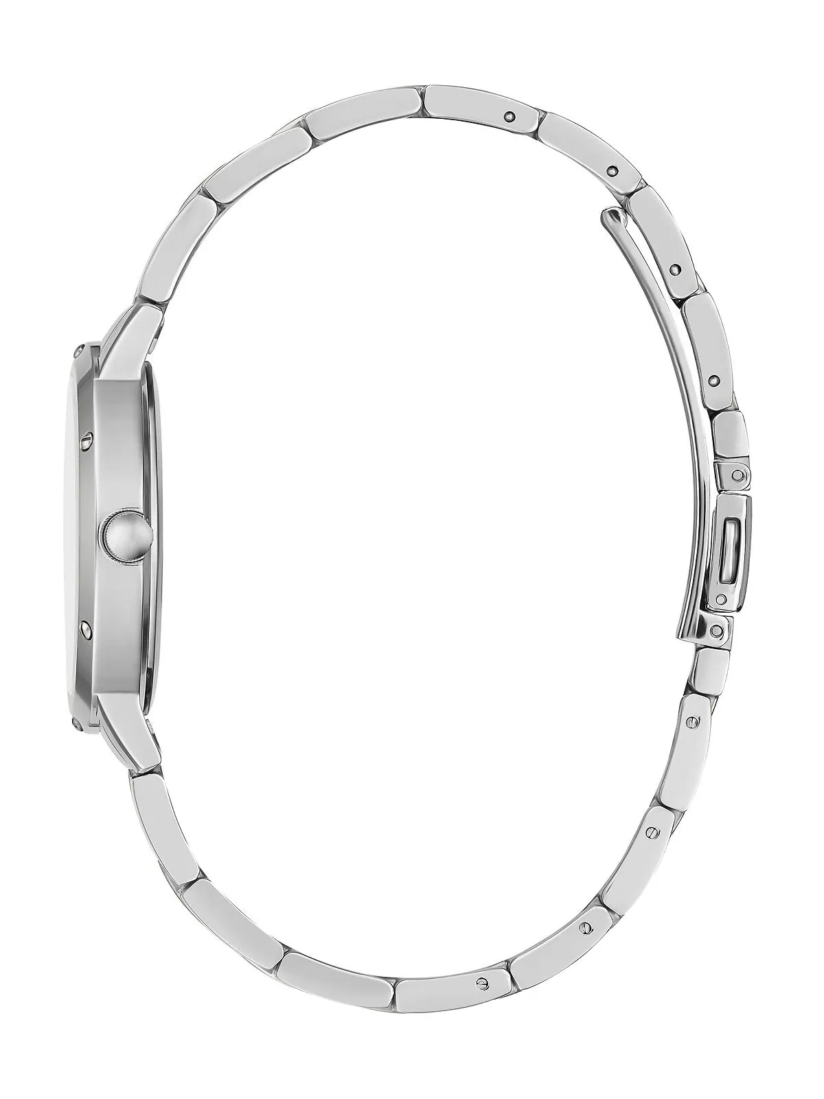 Женские часы-браслет GUESS из нержавеющей стали, серебристые — изображение 3 из 5, оттенок серебристый