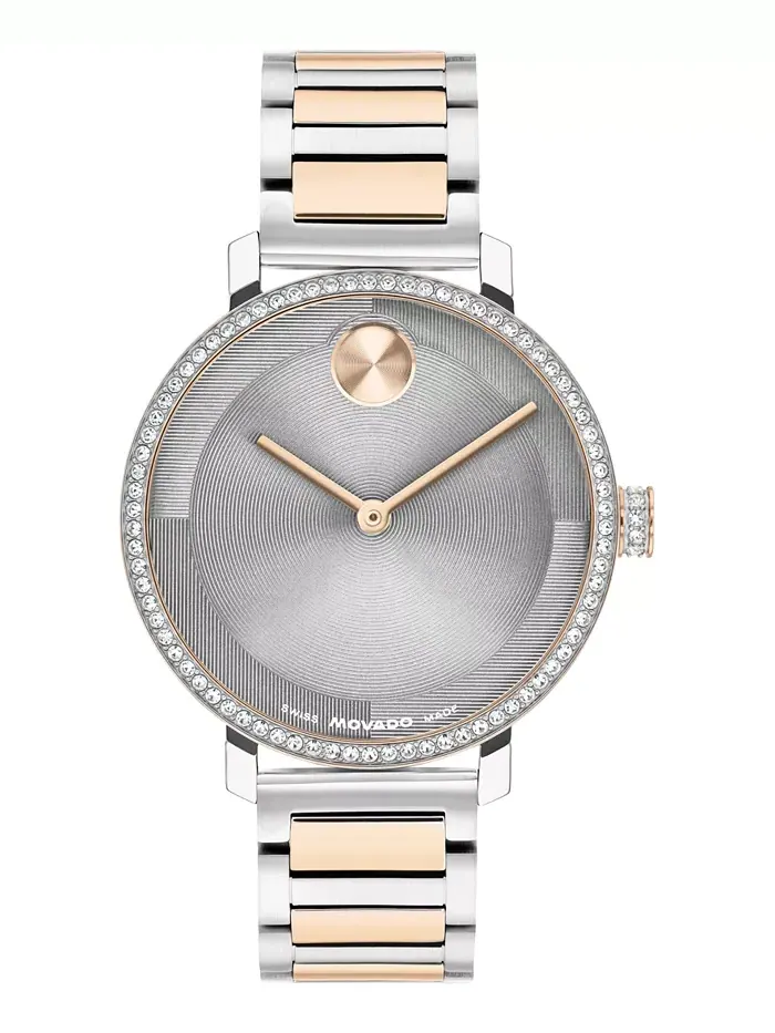Женские часы Bold Evolution 2.0 Swiss Quartz Light Rose Gold Steel, 34mm Movado — изображение 1 из 3