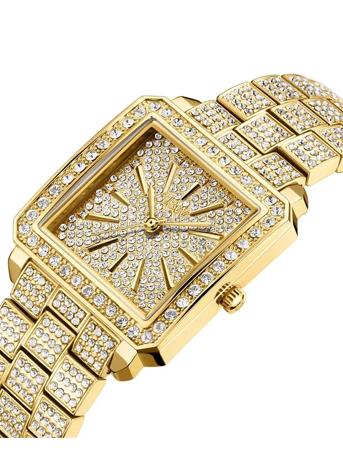 Женские часы Cristal с позолотой 18 карат из нержавеющей стали, 28 мм Jbw — изображение 2 из 5