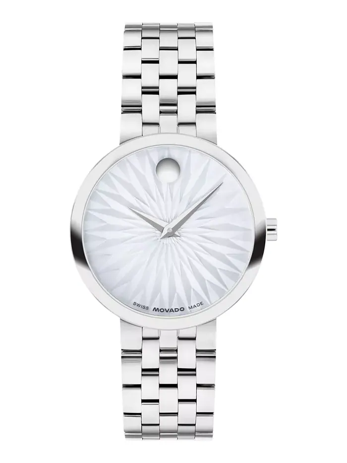 Женские часы Museum Classic Swiss Quartz из нержавеющей стали, 29.5 мм Movado — изображение 1 из 3