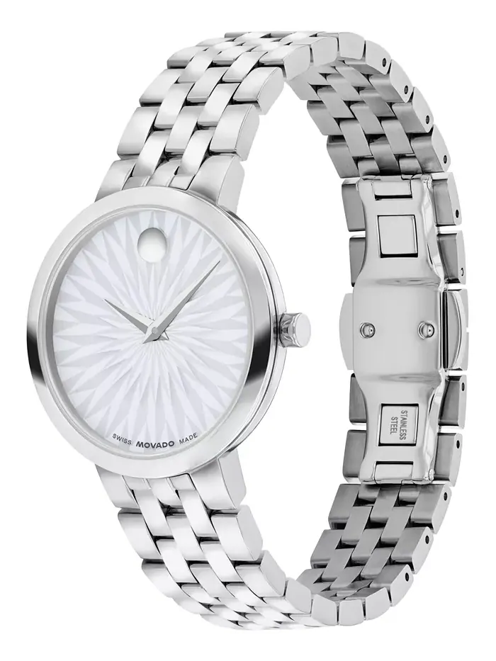 Женские часы Museum Classic Swiss Quartz из нержавеющей стали, 29.5 мм Movado — изображение 2 из 3