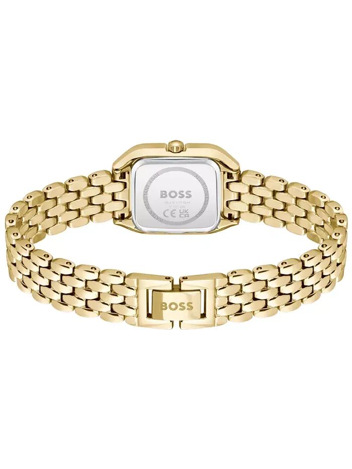 Женские часы Mae Petite Quartz Basic Mini Ionic с тонким золотым стальным корпусом, 22 мм Hugo Boss — изображение 3 из 3