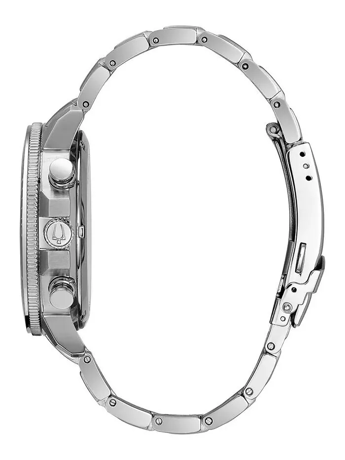 Мужские часы-хронограф Marine Star с браслетом из нержавеющей стали, 45 мм Bulova — изображение 2 из 6