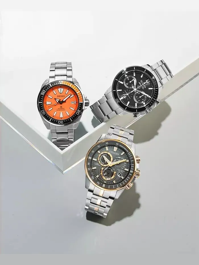 Мужские часы-хронограф Marine Star с браслетом из нержавеющей стали, 45 мм Bulova — изображение 5 из 6