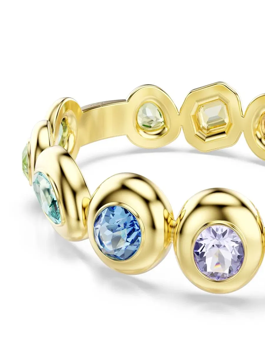 Браслет-манжета Gema с кристаллами Swarovski, золотистый, Open Misce — изображение 2 из 4