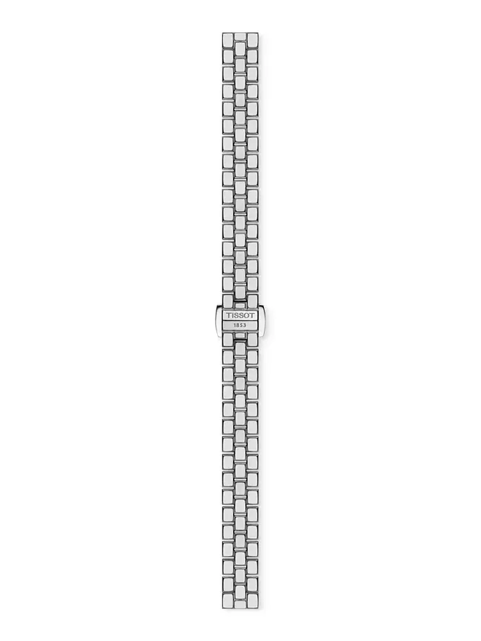 Женские часы Swiss Lovely Square с бриллиантовыми вставками на стальном браслете, 20 мм Tissot — изображение 4 из 5
