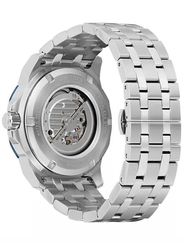 Мужские автоматические часы Marine Star из нержавеющей стали с браслетом 45 мм Bulova — изображение 3 из 3