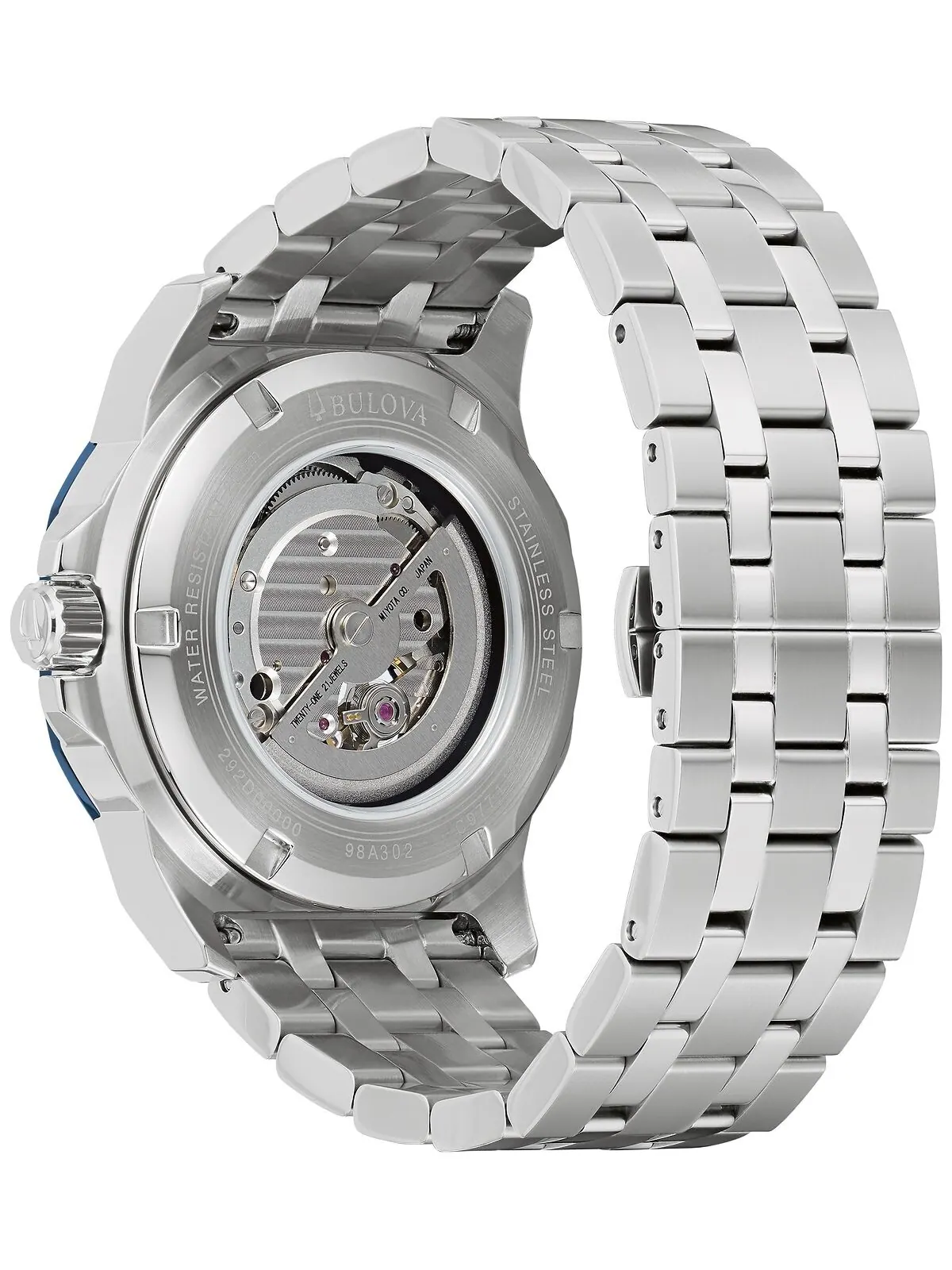 Мужские автоматические часы Marine Star с браслетом из нержавеющей стали, 45 мм Bulova — изображение 3 из 3
