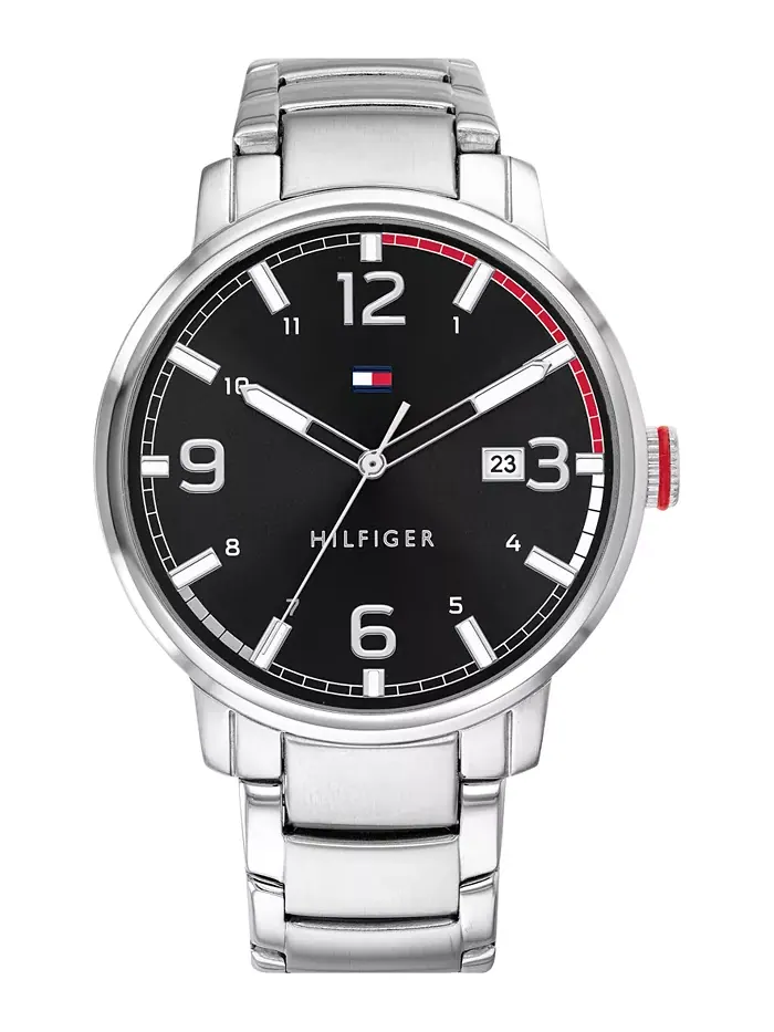 Мужские наручные часы со стальным браслетом 44 мм Tommy Hilfiger
