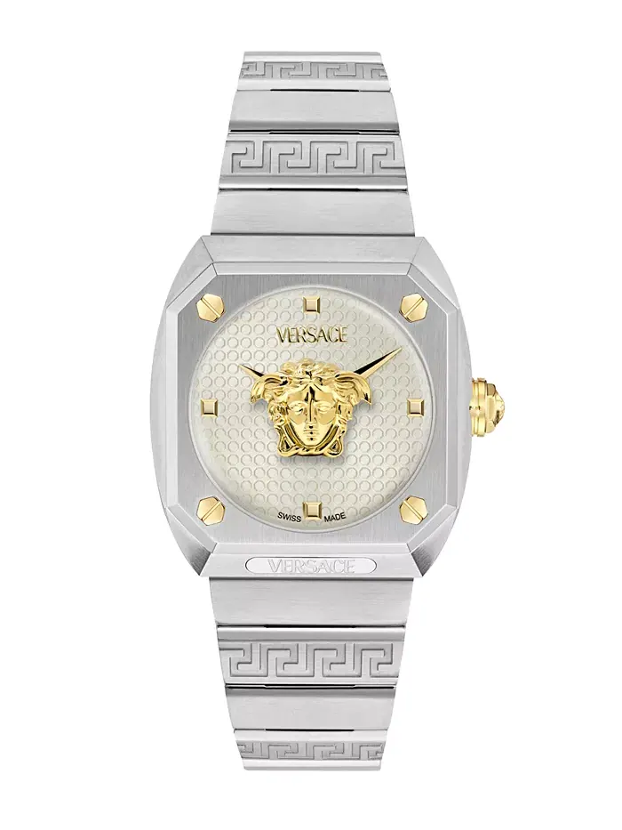 Женские наручные часы Swiss Medusa Antares с браслетом из нержавеющей стали 35 мм Versace — изображение 1 из 3