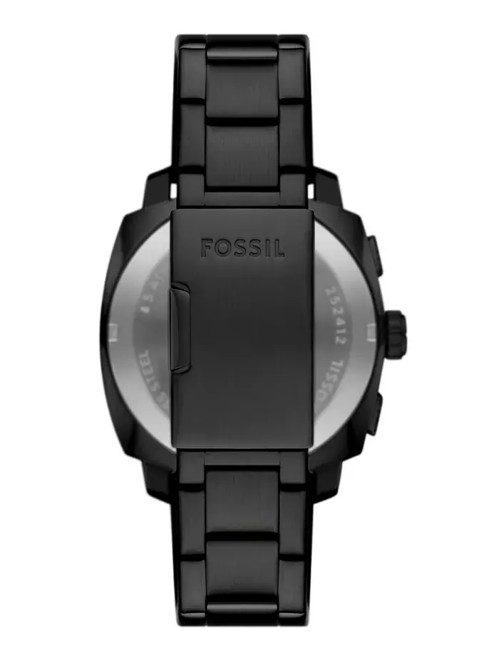 Мужские часы Machine Chronograph, черные, из нержавеющей стали, 44 мм Fossil — изображение 3 из 3