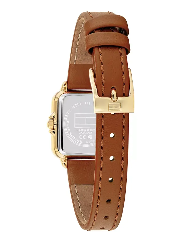 Женские часы Quartz Tan на кожаном ремешке, 22.5 мм Tommy Hilfiger — изображение 3 из 5