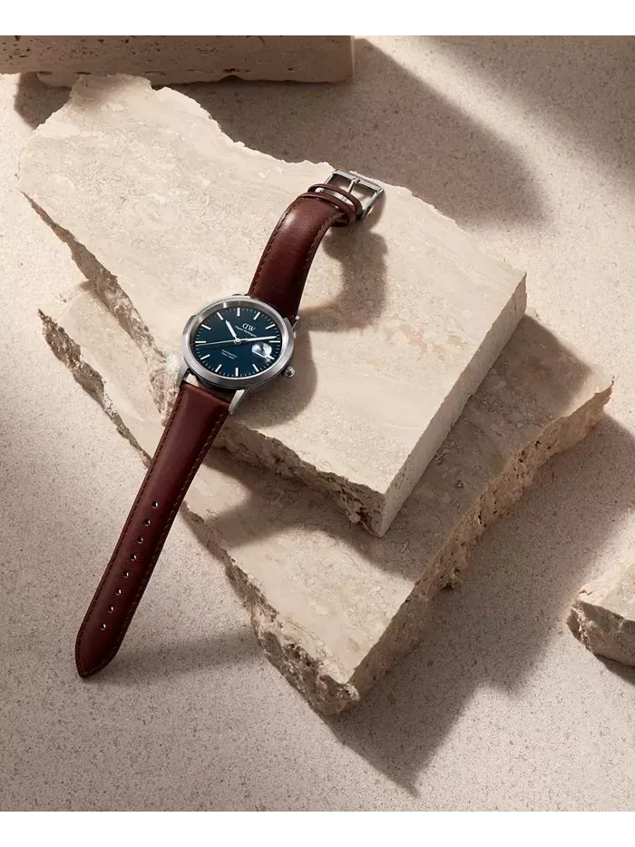 Мужские автоматические часы из коричневой кожи, 40 мм Daniel Wellington — изображение 7 из 7