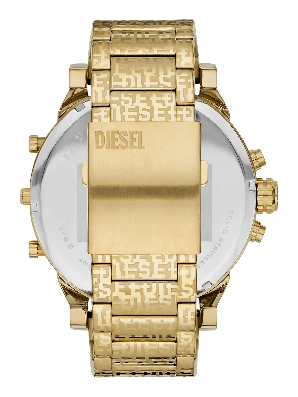Мужские часы Mr. Daddy 2.0 кварцевые золотистые из нержавеющей стали 57 мм Diesel — изображение 3 из 3, оттенок золото