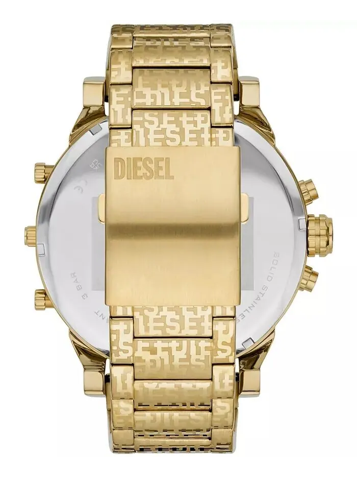 Мужские часы Mr. Daddy 2.0 кварцевые золотистые из нержавеющей стали 57 мм Diesel — изображение 3 из 3