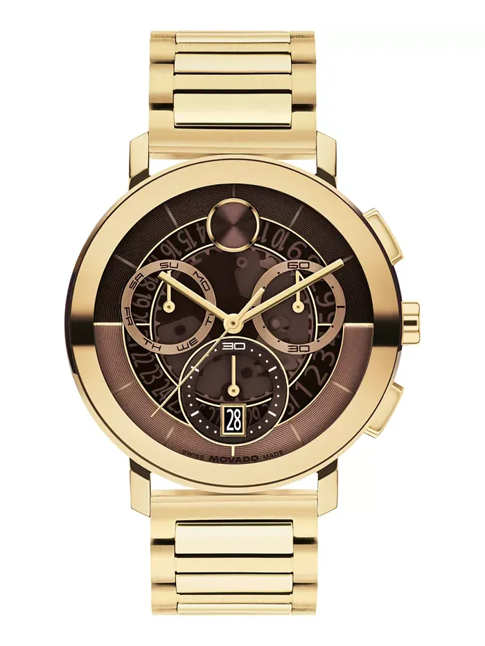 Мужские часы Bold Evolution 2.0 Swiss Quartz Chrono с ионным покрытием светло-золотистого оттенка — изображение 1 из 4