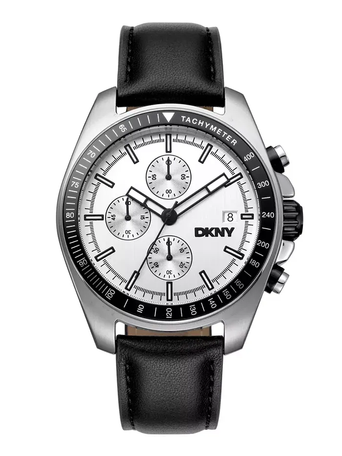 Мужские часы Central Park с хронографом, стальной браслет, 42 мм DKNY
