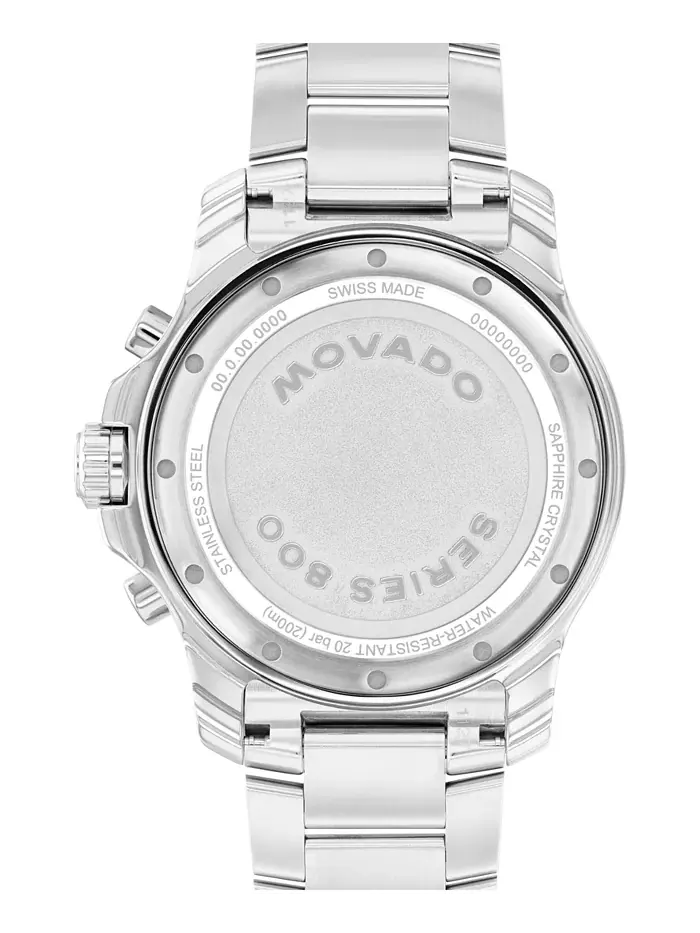 Мужские часы Series 800 Swiss Quartz Chrono Performance из нержавеющей стали, 42 мм Movado — изображение 3 из 3