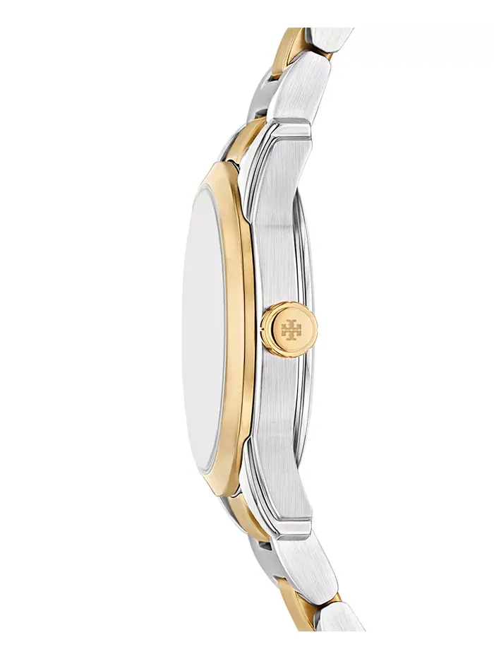 Женские часы The Miller с двухцветным браслетом из нержавеющей стали 28мм Tory Burch — изображение 2 из 4