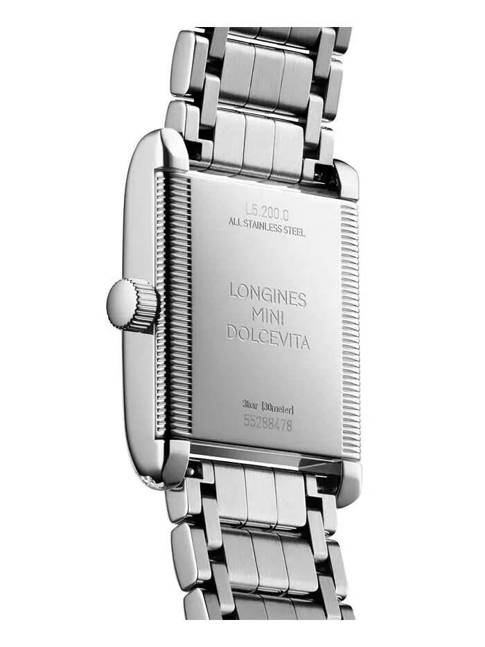 Женские швейцарские мини-часы DolceVita Diamond (1/2 карата) из нержавеющей стали с браслетом — изображение 3 из 4
