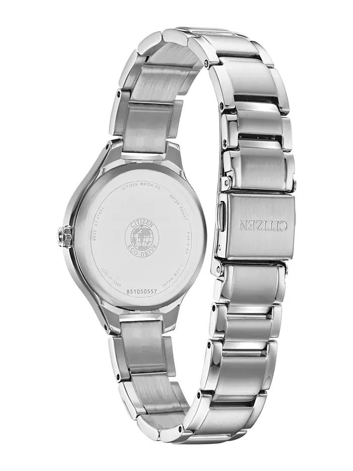 Женские часы Eco-Drive Corso с бриллиантовыми вставками на стальном браслете, 29 мм Citizen — изображение 3 из 7