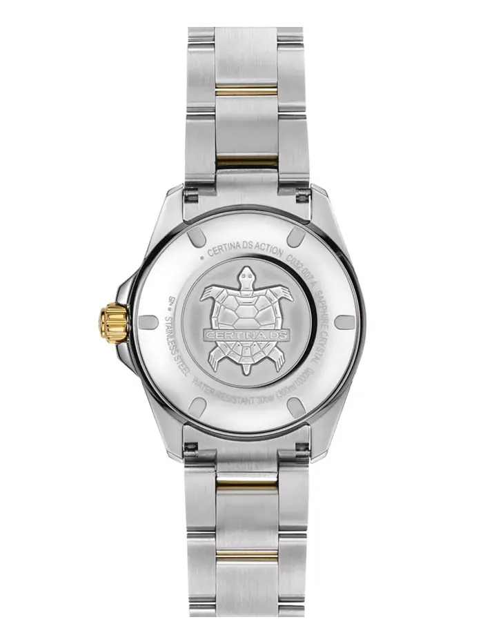 Женские часы Swiss Automatic DS Action Lady Diamond Accent с двухцветным браслетом из нержавеющей — изображение 2 из 5