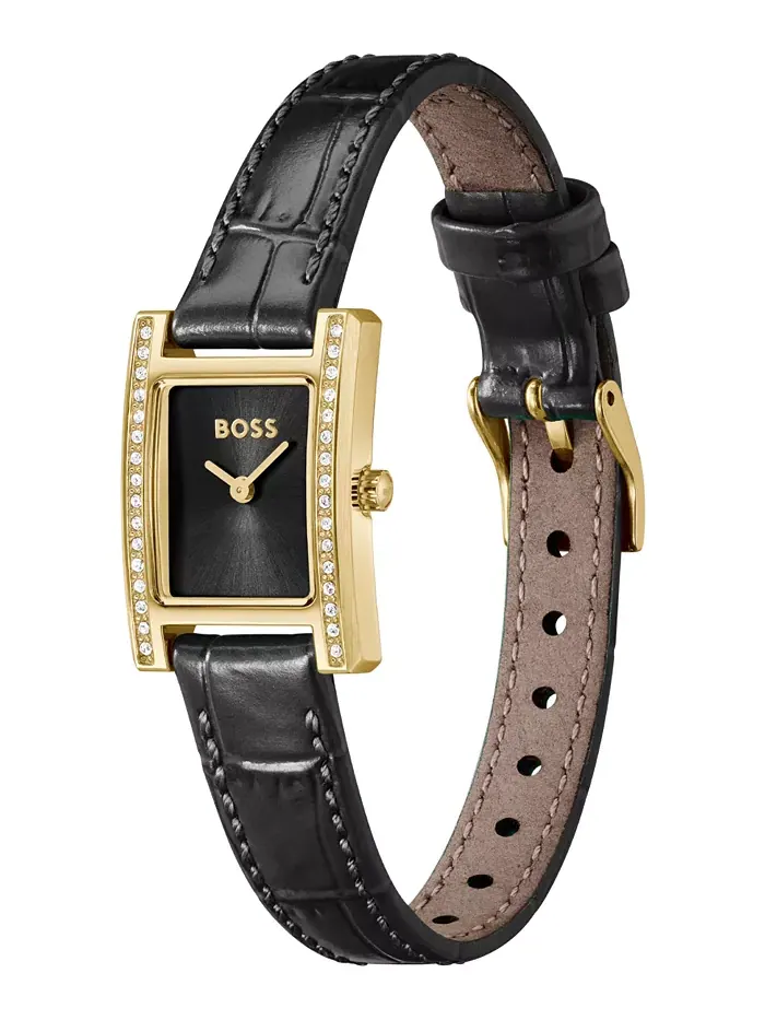 Женские часы Lucy Precious Quartz Basic Mini Black Leather, 18.50 мм Hugo Boss — изображение 2 из 4