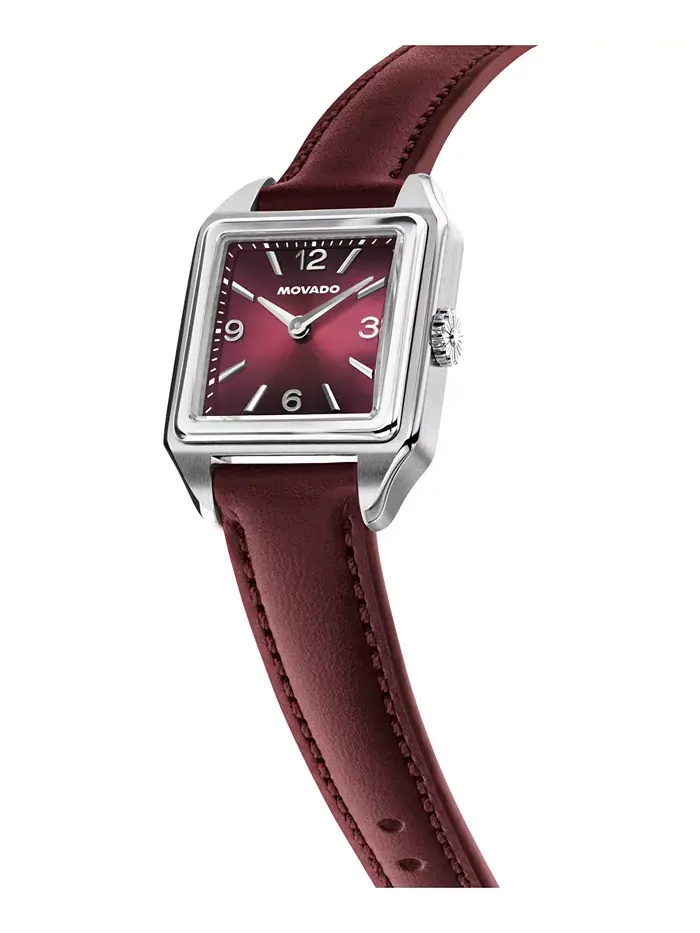 Женские часы 1917 Swiss Quartz Cherry Leather, 25 x 34.1 мм Movado — изображение 2 из 3