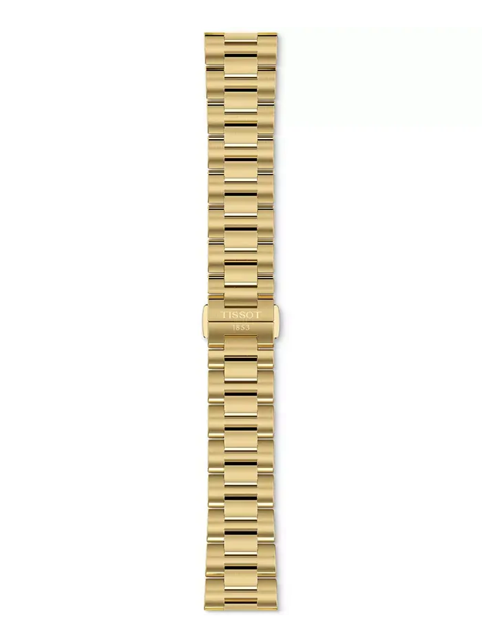 Женские часы Swiss PRC 100 Solar Gold-Tone на стальном браслете 34mm Tissot — изображение 4 из 6