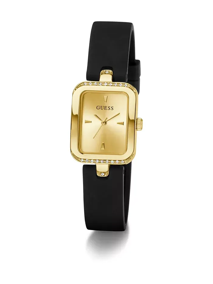 Женские аналоговые часы в черном и золотом тоне, 22 мм Guess — изображение 2 из 6