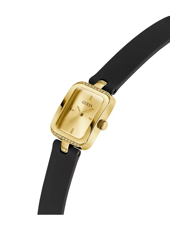 Женские аналоговые часы в черном и золотом тоне, 22 мм Guess — изображение 3 из 6
