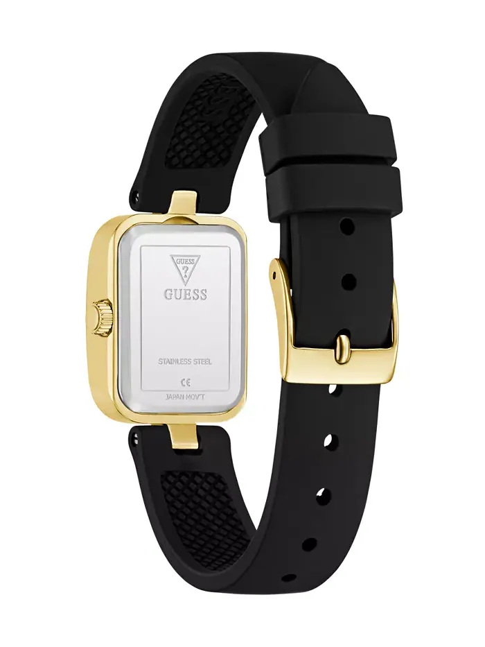 Женские аналоговые часы в черном и золотом тоне, 22 мм Guess — изображение 4 из 6