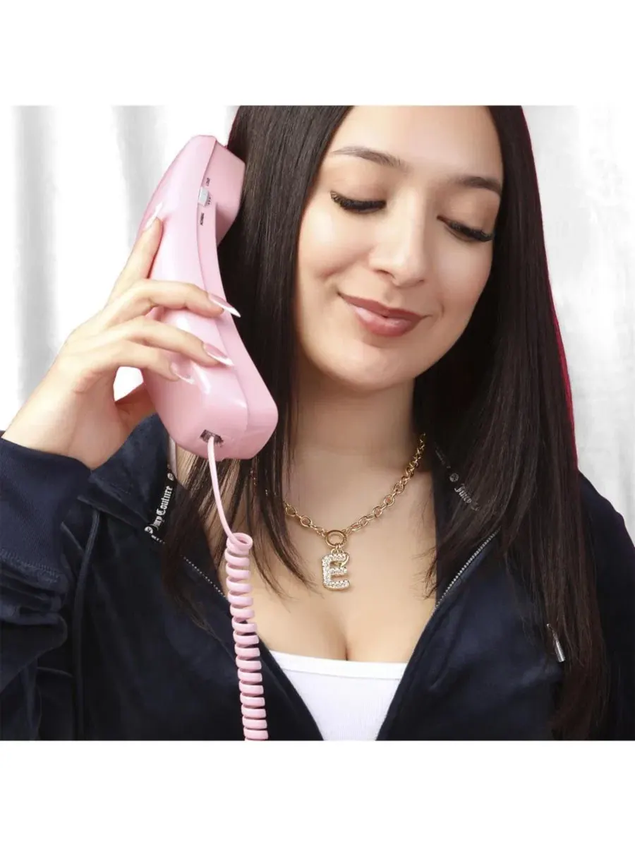Колье с буквой-подвеской, 45 см, с цепочкой-удлинителем 5 см Juicy Couture, Letter E — изображение 2 из 6
