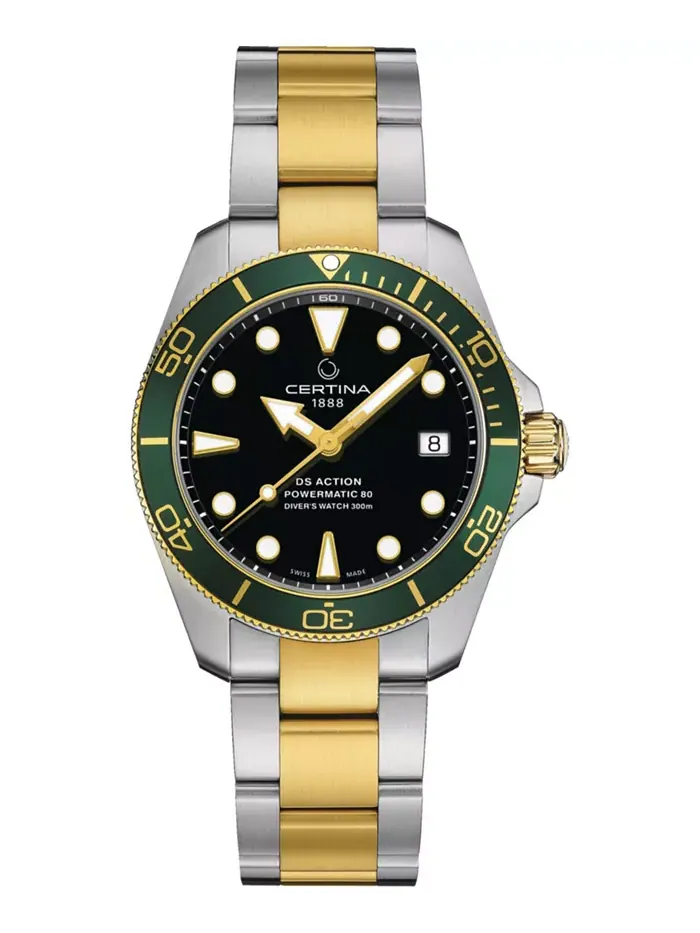 Женские автоматические часы Swiss Automatic DS Action Diver с двухцветным браслетом из нержавеющей — изображение 1 из 1