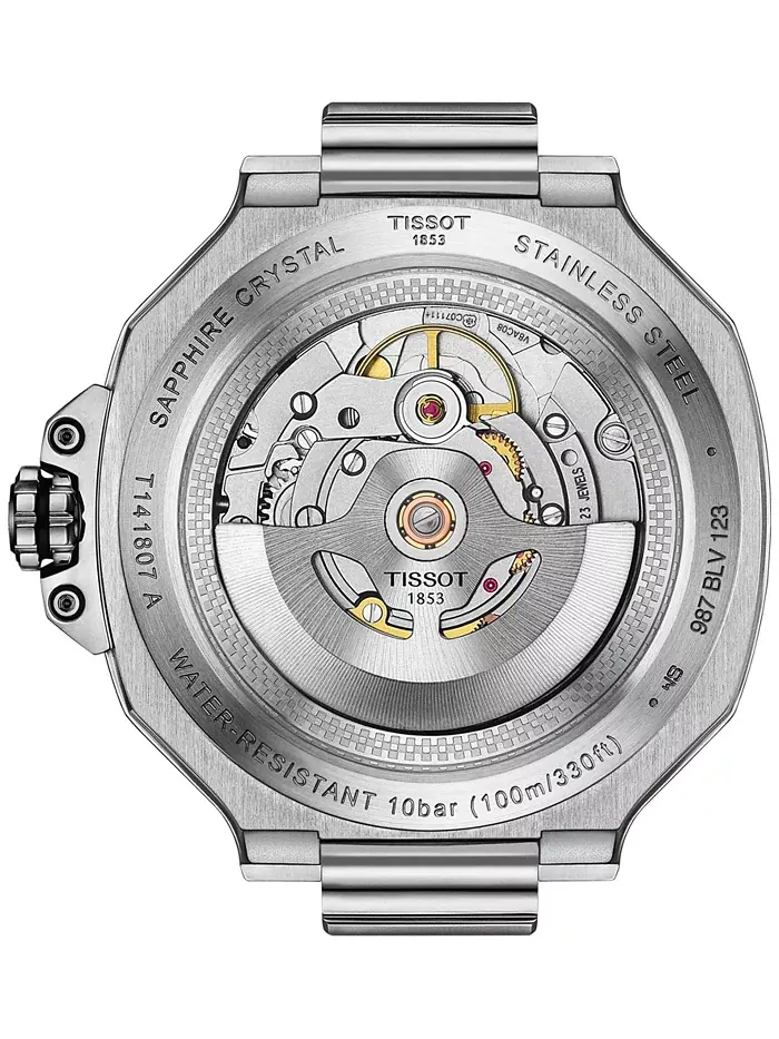 Мужские автоматические часы T-Race Powermatic 80 со стальным браслетом, 41 мм Tissot — изображение 2 из 4
