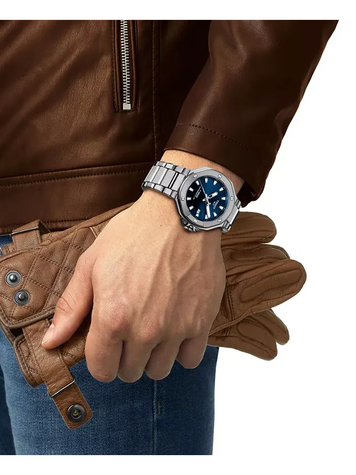 Мужские автоматические часы T-Race Powermatic 80 со стальным браслетом, 41 мм Tissot — изображение 4 из 4