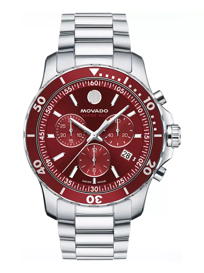 Мужские часы Series 800 Swiss Quartz Chronograph Performance, стальной корпус, 42 мм Movado — изображение 1 из 4
