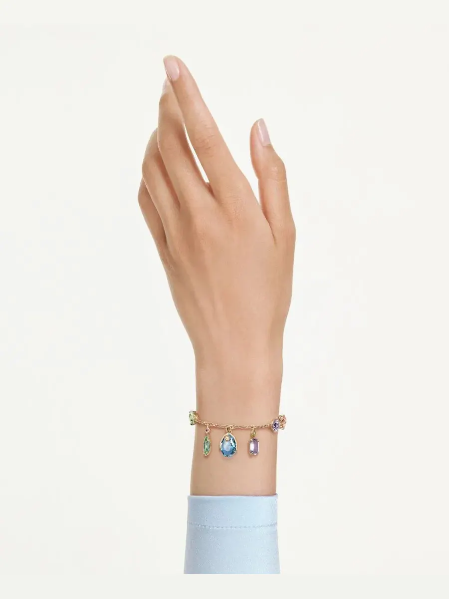 Браслет Gema с кристаллами Swarovski, золотистое покрытие Swarovski, Open — изображение 2 из 5
