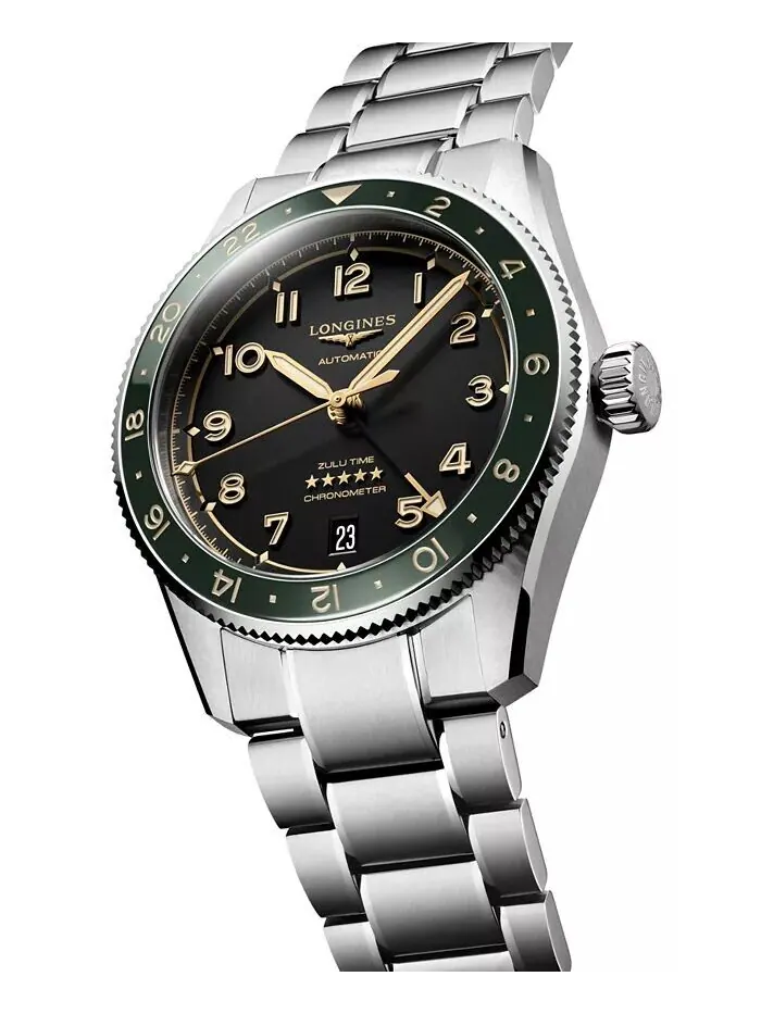 Мужские швейцарские автоматические часы Spirit Zulu Time с браслетом из нержавеющей стали, 39 мм — изображение 2 из 4