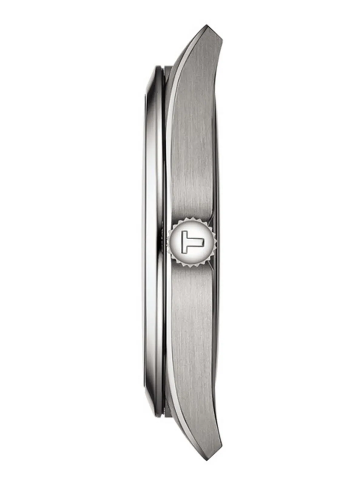 Мужские швейцарские часы Gentleman серого цвета с титановым браслетом, 40 мм Tissot — изображение 2 из 5, оттенок синий