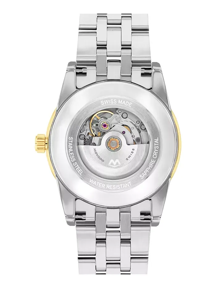 Женские часы Museum Classic Swiss Automatic с желтым PVD-покрытием, корпус из нержавеющей стали, 33 — изображение 3 из 3