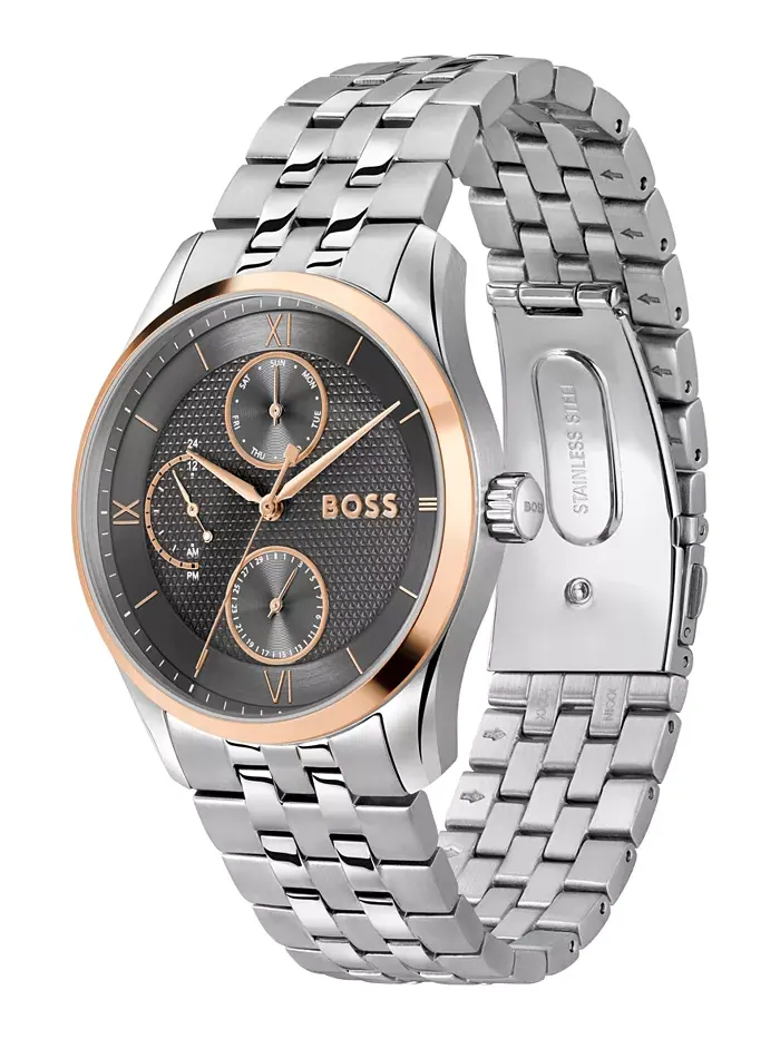 Мужские часы Principle Master Quartz Multifunction из нержавеющей стали, 41 мм Hugo Boss — изображение 2 из 3