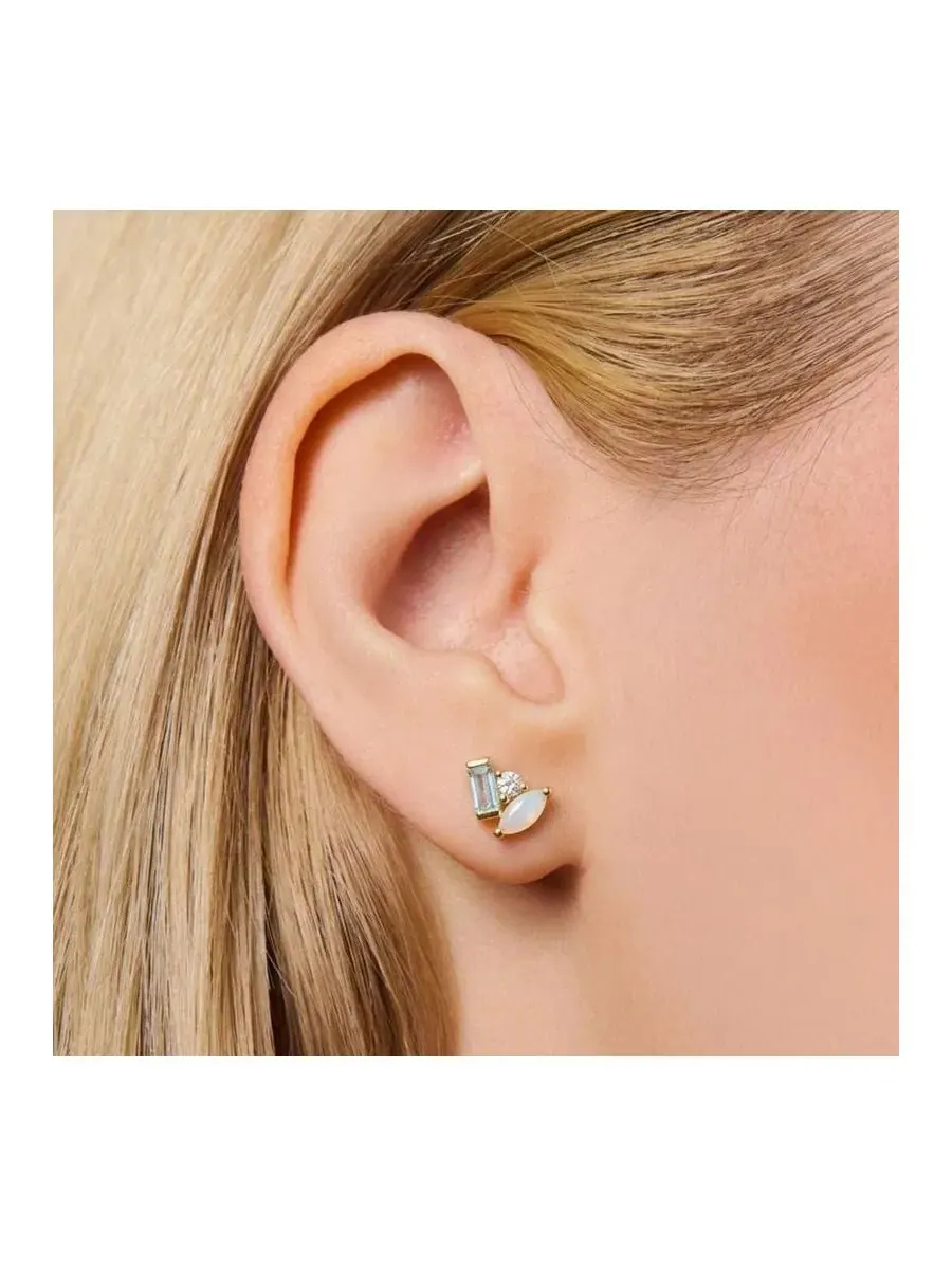 Серьги-пусеты с лунным камнем и топазом, Seraphina Moonstone Topaz Little Sky Stone, Moonstone And — изображение 3 из 3