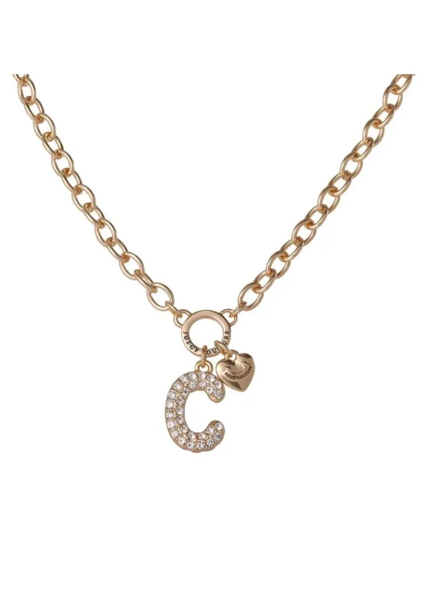Кулон-подвеска с буквой C, 45 см, с цепочкой Juicy Couture, Letter C